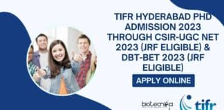 TIFR Hyderabad PhD Admission