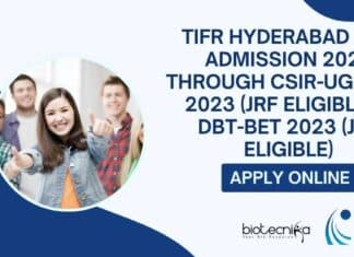 TIFR Hyderabad PhD Admission