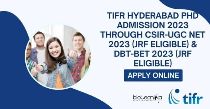 TIFR Hyderabad PhD Admission