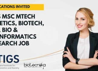 TIGS MSc MTech Genetics
