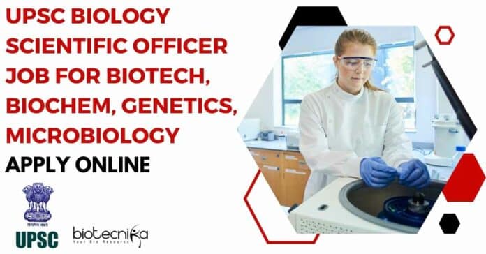 UPSC Biology Scientific Officer