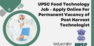 UPSC Food Technology Job
