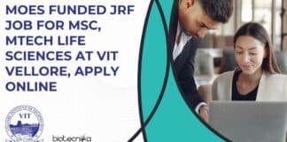 VIT Vellore JRF 2023