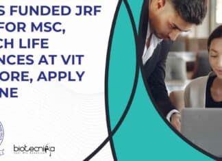 VIT Vellore JRF 2023