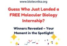 Guess Who Just Landed a FREE Molecular Biology Internship? Winners Revealed – Your Moment in the Spotlight! Biotecnika Referral Contest Winners - FREE Hands-on Training Winner