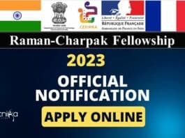 Raman – Charpak Fellowship 2023