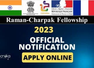 Raman – Charpak Fellowship 2023