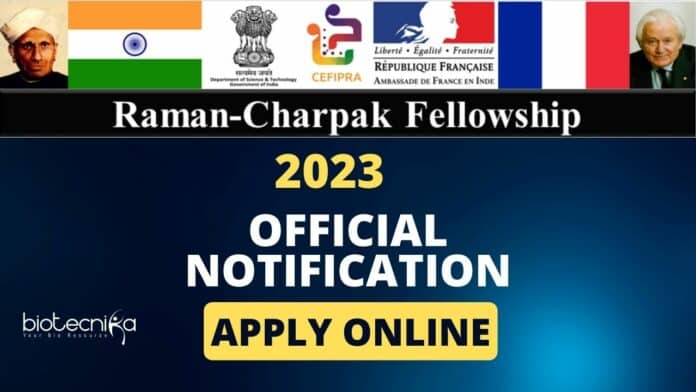 Raman – Charpak Fellowship 2023