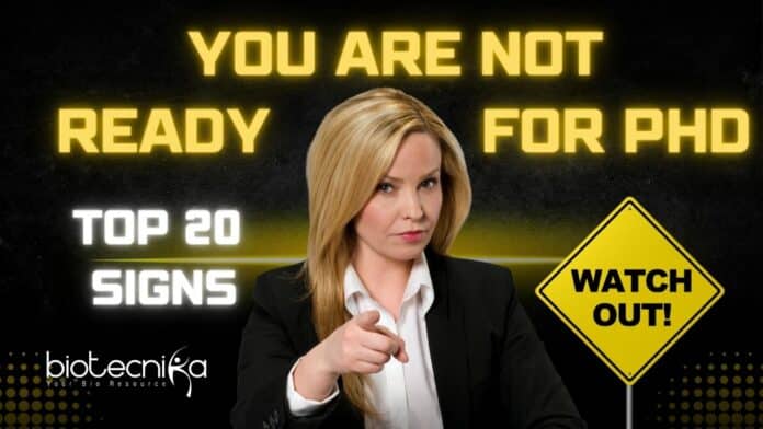 You Are Not Ready For PhD