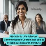 inStem MSc & BSc Life Sciences Communication Office Coordinator Job – Apply Online inStem Life Sciences Communication Neww