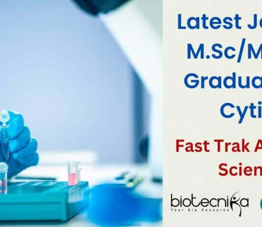 Cytiva Hiring Fast Trak