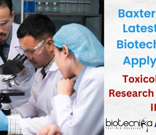 Baxter Research Associate Toxicologist