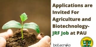 Junior Research Fellow At PAU