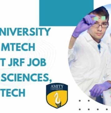 Amity University MSc MTech