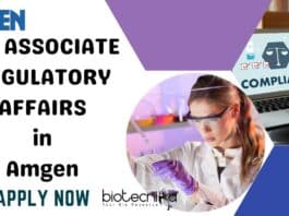 Amgen Life Sciences Regulatory Affairs Job Opening - Apply Online