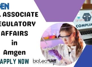Amgen Life Sciences Regulatory Affairs Job Opening - Apply Online