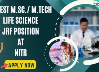JRF position at NITR