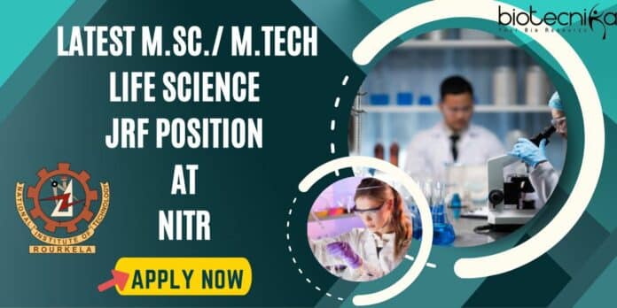 JRF position at NITR