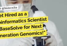 Get Hired as a Bioinformatics Scientist at BaseSolve for Next Generation Genomics! Bioinformatics Scientist at BaseSolve - Applications Invited
