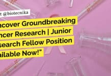Uncover Groundbreaking Cancer Research | Junior Research Fellow Position Available Now! "Uncover Groundbreaking Cancer Research | Junior Research Fellow Position Available Now!"