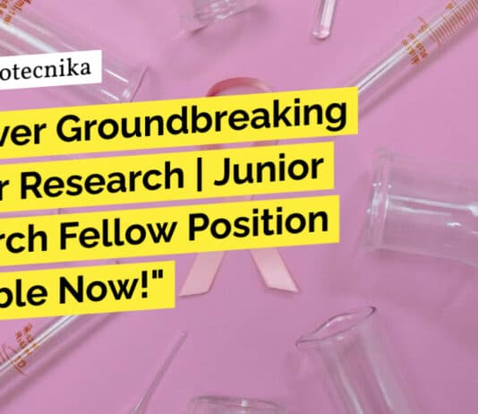 "Uncover Groundbreaking Cancer Research | Junior Research Fellow Position Available Now!"