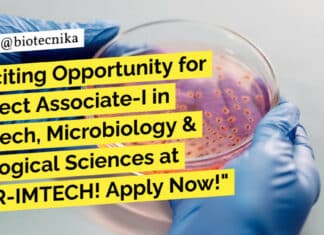 CSIR-IMTECH Hiring Project Associate - Biotech, Microbiology & Biological Sciences