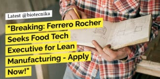 Ferrero Rocher Food Tech Executive Job Opening