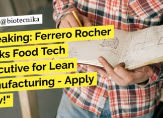 Ferrero Rocher Food Tech Executive Job Opening