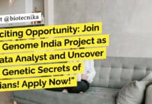 Exciting Opportunity: Join the Genome India Project as a Data Analyst and Uncover the Genetic Secrets of Indians! Apply Now! RGCB BTech Computational Biology Data Analyst Job - MSc Life Sciences Walk-In
