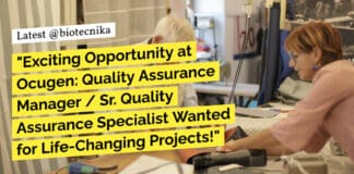 "Exciting Opportunity at Ocugen: Quality Assurance Manager / Sr. Quality Assurance Specialist Wanted for Life-Changing Projects!"