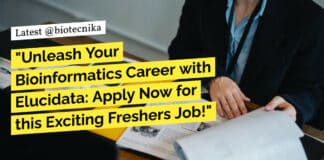 "Unleash Your Bioinformatics Career with Elucidata: Apply Now for this Exciting Freshers Job!"