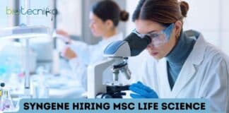 Latest MSc Job at Syngene