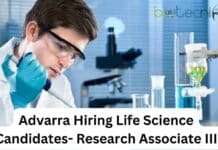 Advarra Hiring Life Science Candidates- Apply For Research Associate Job Advarra Hiring Life Science