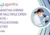 Aganitha Hiring For Multiple Open Roles – Applications Invited Aganitha Hiring For Multiple Open Roles