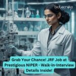 JRF Job NIPER Biotech