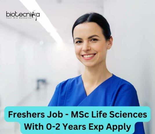 Freshers MSc Life Sciences