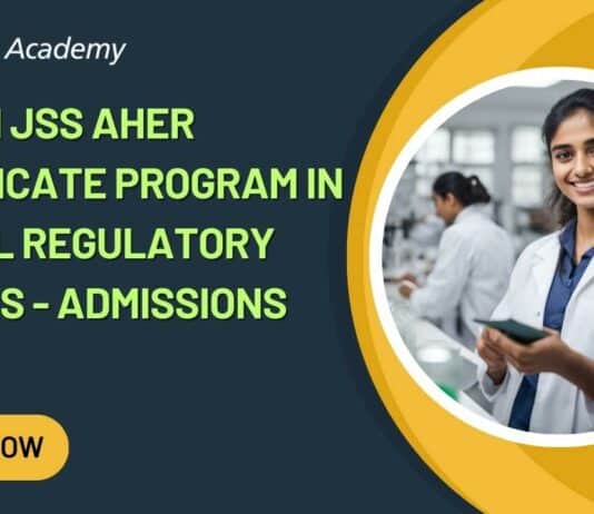 Biocon JSS AHER Certificate Program