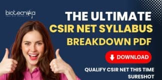 CSIR NET Syllabus PDF