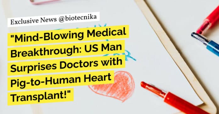 "Mind-Blowing Medical Breakthrough: US Man Surprises Doctors with Pig-to-Human Heart Transplant!"