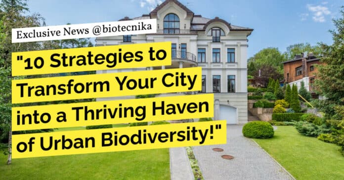 "10 Strategies to Transform Your City into a Thriving Haven of Urban Biodiversity!"