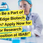 IBAB Life Sciences JRF Job - Applications Invited