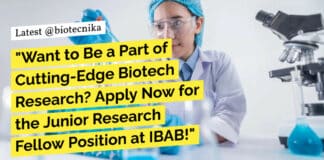 IBAB Life Sciences JRF Job - Applications Invited