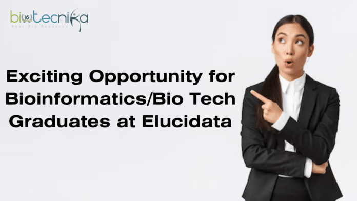 Elucidata Bioinformatics Openings