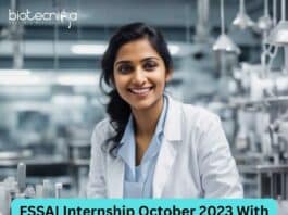 FSSAI Internship October 2023