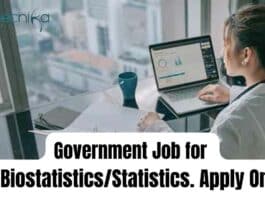 Government Job for MSc Biostatistics