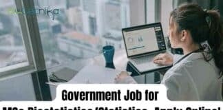 Government Job for MSc Biostatistics