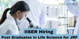 IISER Hiring Life Science