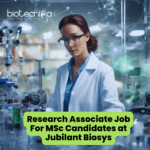 Research Associate Job at Jubilant Biosys For MSc Candidates
