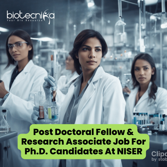 NISER Plant Biology Job Opening - Applications Invited From PhD Candidates