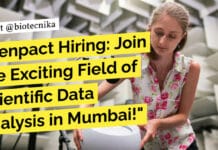 Genpact Hiring: Join the Exciting Field of Scientific Data Analysis in Mumbai! Genpact Scientific Data Associate - Biotech, Biochem, Genetics & Mol Bio Apply